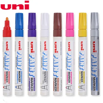 1шт Япония UNI Mitsubishi PX-20 Paint Pen Промышленная Ручка Single Touch Up Маркер С Круглой Головкой Маркер Для Подписи Краски