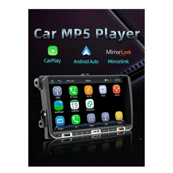 2 Din 9-Дюймовый Carplay Radio Android-Авто TF USB FM-Приемник 2USB Зарядка Для VW Passat Golf