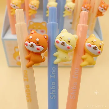 36 шт. / лот, механический карандаш для собак Kawaii Shiba, симпатичная Автоматическая ручка для рисования 0,5 мм, Школьные канцелярские принадлежности