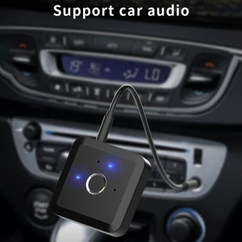 Bluetooth-совместимый аудиоприемник RX TX Bluetooth-совместимый беспроводной аудиоприемник 5.2 3,5 мм для усилителя мощности/наушников