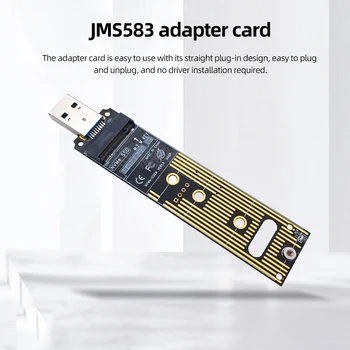 M.2 NVME SSD к USB 3,1 Адаптер 10Gpbs M.2 NVME К USB-A 3,0 Внутренний Конвертер Кардридер JMS583 Чип для PCI-E/M.2 Nvme SSD