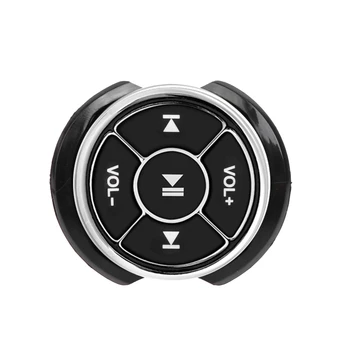 R2LB 5-клавишная кнопка рулевого колеса автомобиля, пульт дистанционного управления, воспроизведение музыки в автомобиле, телефонный звонок