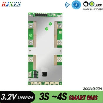 Smart BMS 4S 200A/300A 12V LiFePO4 PCM С Программным Монитором Android Bluetooth-Совместимого Приложения UART Для Стартера Электромобиля