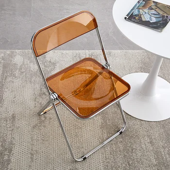 Акриловый Скандинавский обеденный стул для спальни, гостиной, мероприятий, Дизайнерские барные стулья, Офисные Эргономичные шезлонги, мебель для зала WJ40XP