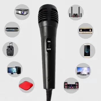 Аудиомикрофон Подключи и играй, высококачественный звук, устойчивый к крикам, проводной динамический караоке-микрофон с портом 6,5 мм для дома