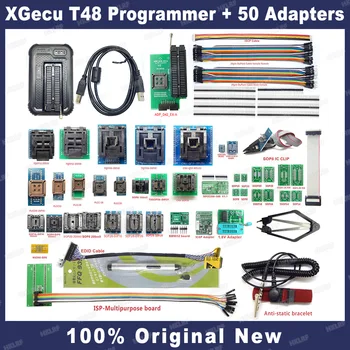 Бесплатная доставка XGecu T48 (TL866-3G) Supporte 30000 + Универсальный программатор + 50 адаптеров ADP_D42_EX-A Поддержка сокера NAND/EMMC/MCU/ISP