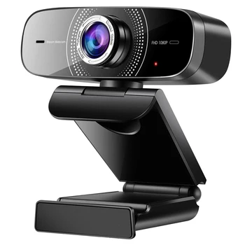 Веб-камера 1080P FHD с Двойным Микрофоном с Шумоподавлением, Потоковая Веб-камера Beyour BW826M, Ручная Фокусировка, Совместимость с Компьютерной Камерой USB
