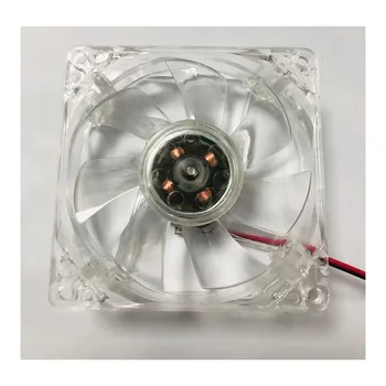 Вентилятор Процессора ПК 80 мм Охлаждающий Вентилятор с красочным Светом 8025 8 см Бесшумный DC 12V LED Световой Корпус Molex 4D plug Axial fan