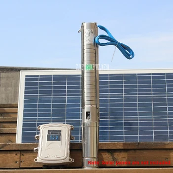 Высококачественная Солнечная Водяная помпа из нержавеющей стали Солнечный Погружной насос с Бесщеточным двигателем MPPT Controller 4DSC5-67-48-750 5 м3/ч