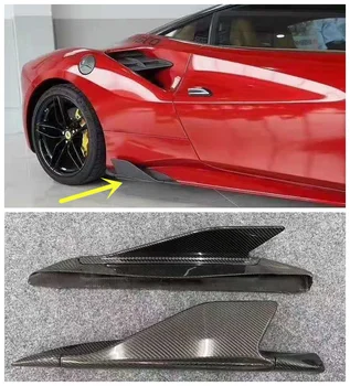 Высококачественный Углепластиковый Модифицированный Угол Боковой Юбки Capristo Подходит Для Ferrari 488 GTB/Spider 2015-2018