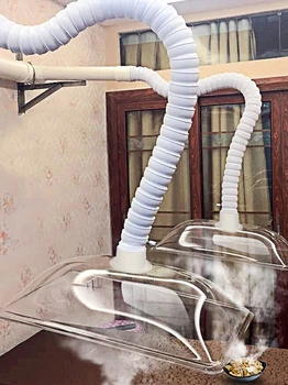 Гибкая труба дымоудаляющего вентилятора с помпоном для пайки, вытяжка дыма, Сварочные вытяжные кронштейны, Квадратный Круглый капюшон