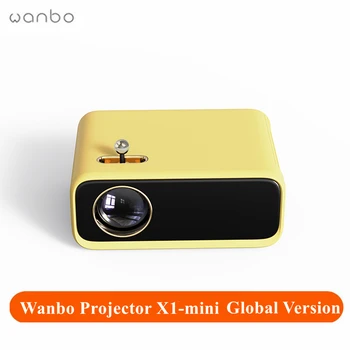 Глобальная версия Проектора Wanbo X1-mini 1080P 200ANSI LCD С Прозрачной Проекцией, Полностью Стеклянный Объектив LED, Срок службы Домашнего кинотеатра 20000H