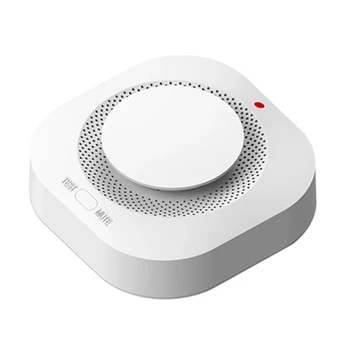 Датчик детектора дыма Tuya Wifi, умный дом, система безопасности, датчик пожарной сигнализации, приложение Smart Life для Alexa Google Home