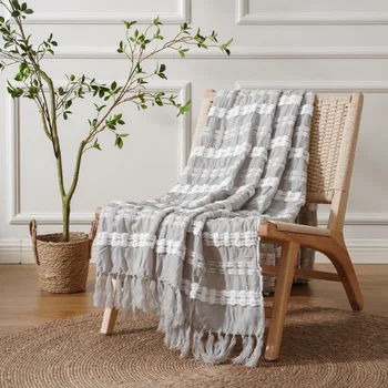 Зимнее вязаное покрывало Battilo, супер Мягкое легкое одеяло для отдыха, покрывало для дивана, Декоративное покрывало для кровати, идеальный подарок