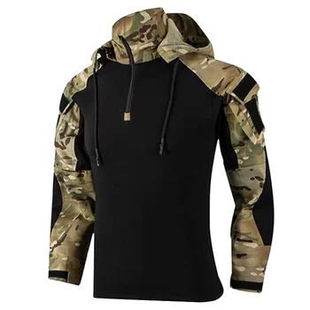 Камуфляж Softair Армейские рубашки США Военная длинная рубашка CP Multicam Airsoft Paintball Хлопковая тактическая блузка Мужская одежда