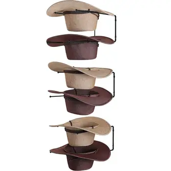 Ковбойская шляпа Шляпа шляпа дисплей стойки вертикальные для одежды крючки настенная вешалка держатель шляпа соломенные шляпы ковбойские шляпы дисплей стены ведро шляпы
