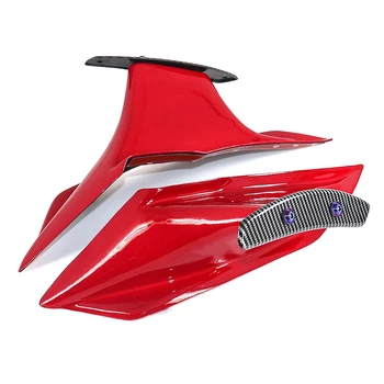 Комплект Обтекателя Мотоцикла Аэродинамическое Крыло Фиксированный Крылышко Обтекатель Крышка Крыла для Honda CBR650R 2019-2021 Красный