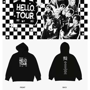 Корейский K POP KPOP Treasure Boys HELLO TOUR, Женская / Мужская толстовка оверсайз, пуловер, куртка с капюшоном, верхняя одежда, K-POP Одежда