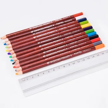 Набор деревянных пастельных карандашей, основа, кожа, Пастельный черный цвет, карандаши для рисования, школьные канцелярские принадлежности