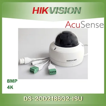 Новая IP-камера Hikvision 8MP DS-2CD2186G2-ISU 4K Acusense Dome Network CCTV Камера Безопасности