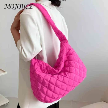 Новые женские сумки, женская вместительная мягкая стеганая женская сумка-хобо, легкая хлопковая сумка для девочек, высококачественная дорожная сумка через плечо