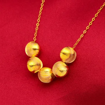 Простое ожерелье из бусин цвета кошачьего глаза цвета золота 18 Карат, цепочка для женщин, ювелирные украшения, ожерелья для ключиц, подарки для вечеринки, свадьбы, Дня рождения