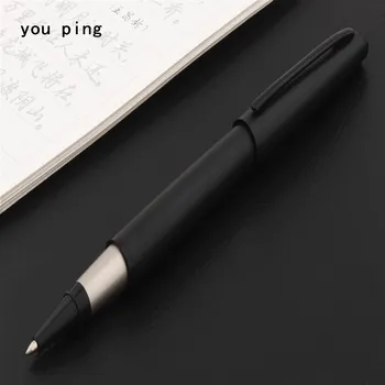 Роскошная ручка высокого качества 035 Матово-черная Деловая офисная ручка-роллер Новые канцелярские принадлежности для школьников Шариковые ручки