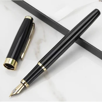 Роскошное качество KD308 Черная деловая офисная авторучка для студентов, школьные канцелярские принадлежности, Чернильная каллиграфическая ручка