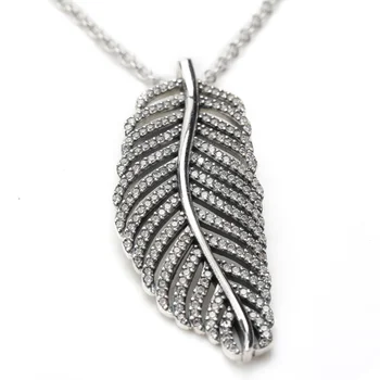 Серебро 925 Пробы, крылья из перьев Величественного Феникса, винтажное серебряное ожерелье с подвеской 925 пробы для женщин, ювелирные изделия