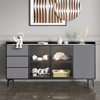 Современный минималистичный шкаф для хранения каменной доски, винный стеллаж, шкаф для чая и воды, входной шкаф, шкаф для кухонной посуды, боковой