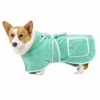 товары для домашних животных одежда для собак халат для щенков Пальто для сушки домашних животных Впитывающее полотенце для купания