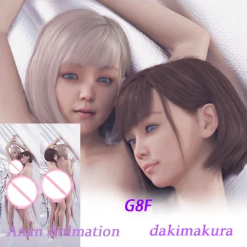 Чехол для подушки из аниме Дакимакура G8F yuri с двусторонним принтом в натуральную величину