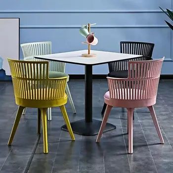 Эргономичные роскошные обеденные пластиковые стулья Современный дизайнерский итальянский мобильный шезлонг Мебель для гостиной Sillas Home YYY20XP