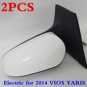 CAPQX 2ШТ Правое и Левое Боковое Высококачественное Электрическое Зеркало заднего Вида 87940-0D670 Для YARIS L, VIOS 2014 2015 3 Pin/провода