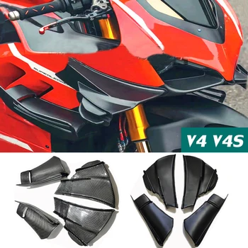 Для Ducati Panigale V4S Крылышко Аэродинамическое Боковое Крыло Передний Обтекатель Прижимная Сила Из Углеродного Волокна V4 S 2020 2021 2022 2023 Superleggera
