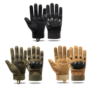 Мотоциклетные перчатки с сенсорным экраном, кожаные тактические перчатки с защитой пальцев, мужские Женские Зимние перчатки для мотокросса, мотогонок