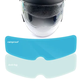 Мотоциклетный шлем из 2 предметов, прозрачная непромокаемая и противотуманная наклейка, Универсальная защитная пленка для вождения мотоцикла, Прочные Аксессуары для шлемов