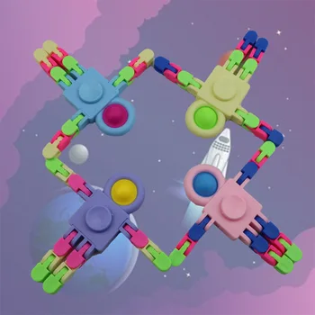 Робот Squeeze Bubble Smart Spin, Цепочка астронавта, игрушки для детей, сделанные своими руками на день рождения, Приз для вечеринки, Розыгрыш подарков, Набор из 5 штук