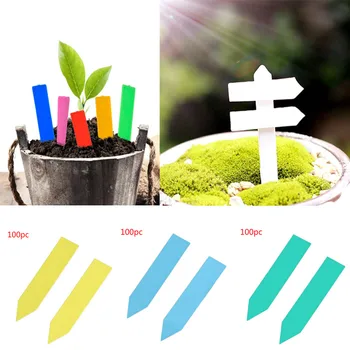 Садовый маркер 5 см, растение Х 1 см, Бирки для семян, 100 пластиковых этикеток для питомника, шт, Патио и сад